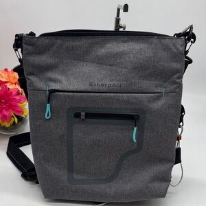 Sherpani Charcoal Convertible Backpack Crossbody Computer Bag MCB9593S
